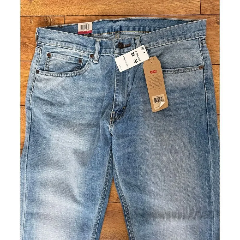 Levi’s 505 Men’s Regular Fit Straight Leg Jeans 34/30 NWT